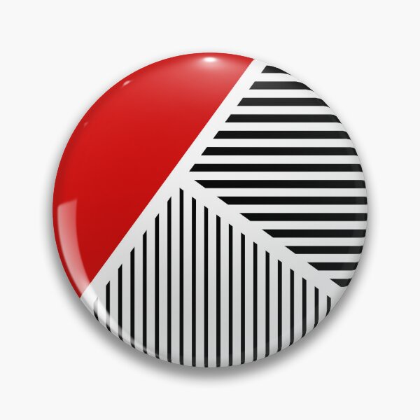 Item preview, Black and white stripes with red triangle designed and sold by BattaAnastasia.