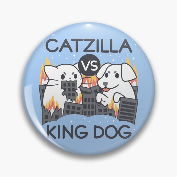 Item preview, Catzilla vs King dog designed and sold by Domiichan.