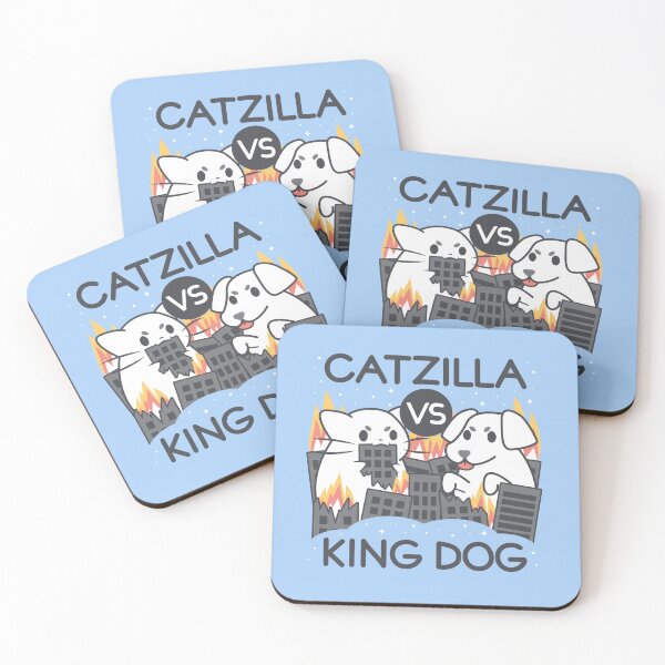 Item preview, Catzilla vs King dog designed and sold by Domiichan.