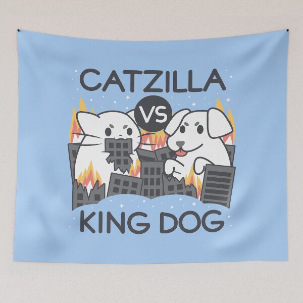 Item preview, Catzilla vs King dog designed and sold by Domiichan.