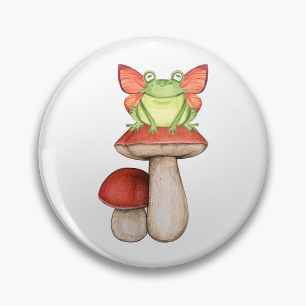 Item preview, Cute Fairy Frog Sitting On A Mushroom, Frog Lover Gift, Fairycore, Cottagecore     designed and sold by GatheringPlace.