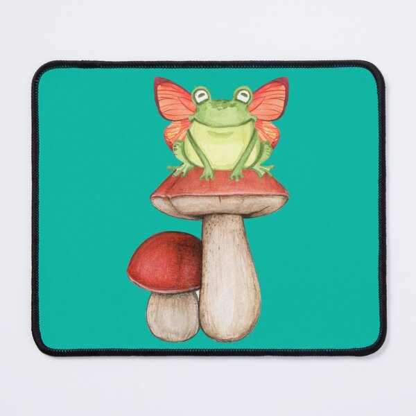 Item preview, Cute Fairy Frog Sitting On A Mushroom, Frog Lover Gift, Fairycore, Cottagecore designed and sold by GatheringPlace.