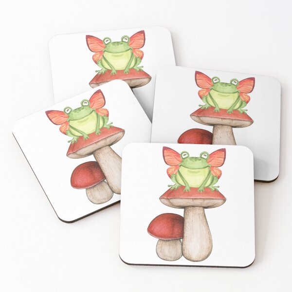 Item preview, Cute Fairy Frog Sitting On A Mushroom, Frog Lover Gift, Fairycore, Cottagecore     designed and sold by GatheringPlace.
