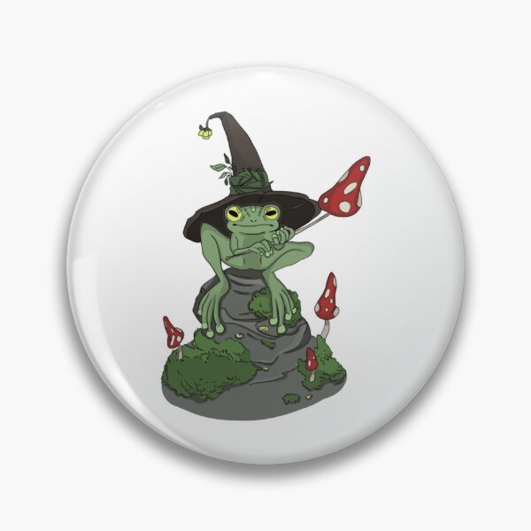 Item preview, Cute Frog Mushroom Wizard Hat - Kawaii Cottagecore Aesthetic   designed and sold by GatheringPlace.