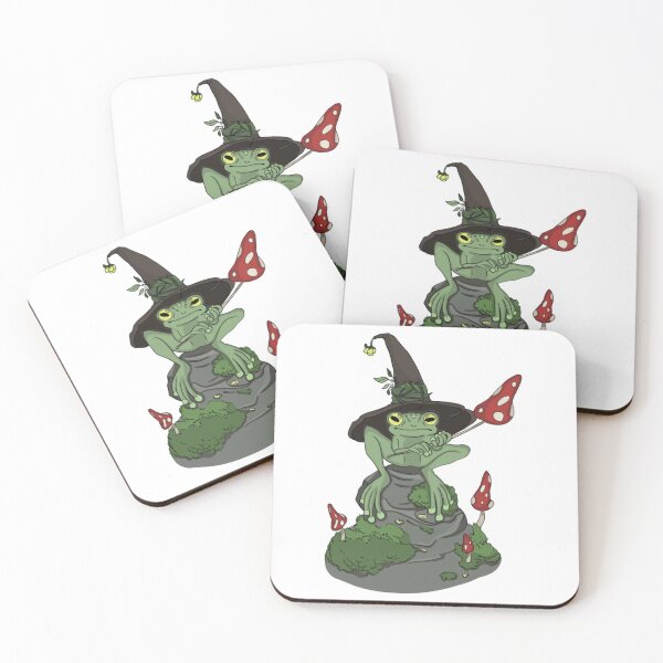 Item preview, Cute Frog Mushroom Wizard Hat - Kawaii Cottagecore Aesthetic   designed and sold by GatheringPlace.
