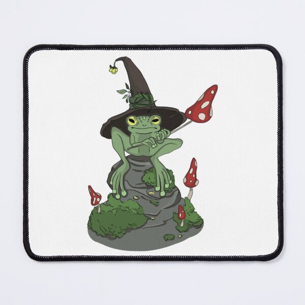 Item preview, Cute Frog Mushroom Wizard Hat - Kawaii Cottagecore Aesthetic designed and sold by GatheringPlace.