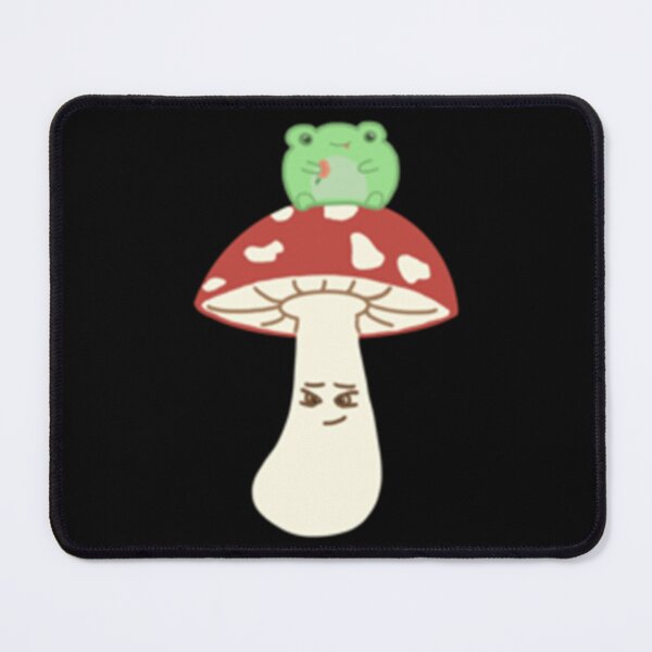Item preview, cute frog on mushroom designed and sold by GatheringPlace.