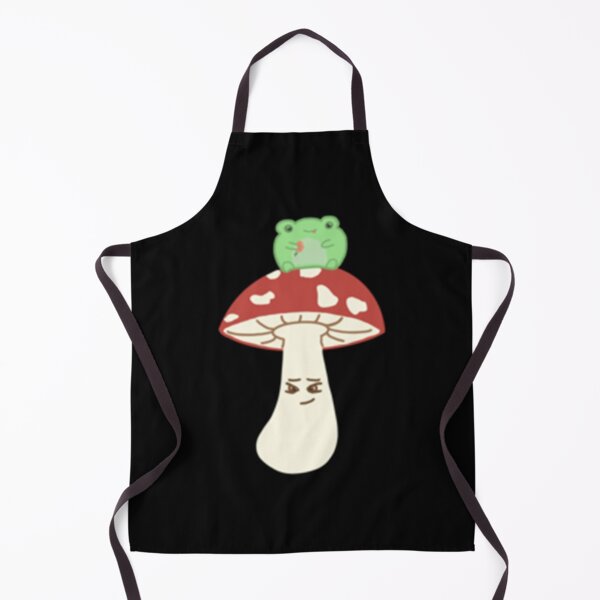Item preview, cute frog on mushroom designed and sold by GatheringPlace.