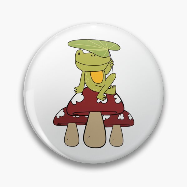 Item preview, Cute Frog Sitting On A Mushroom, Frog Lover Gift, Cottagecore     designed and sold by GatheringPlace.