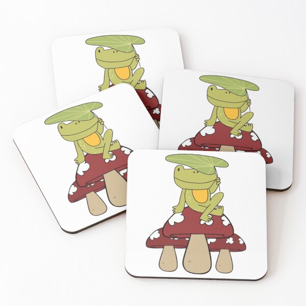 Item preview, Cute Frog Sitting On A Mushroom, Frog Lover Gift, Cottagecore     designed and sold by GatheringPlace.