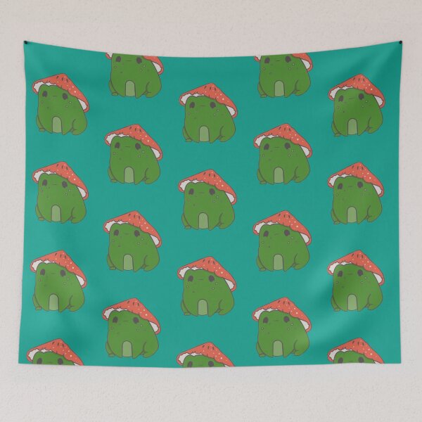 Item preview, Cute Frog with Mushroom Hat, Frog Drawing with Mushroom, Mushroom Frog   designed and sold by GatheringPlace.