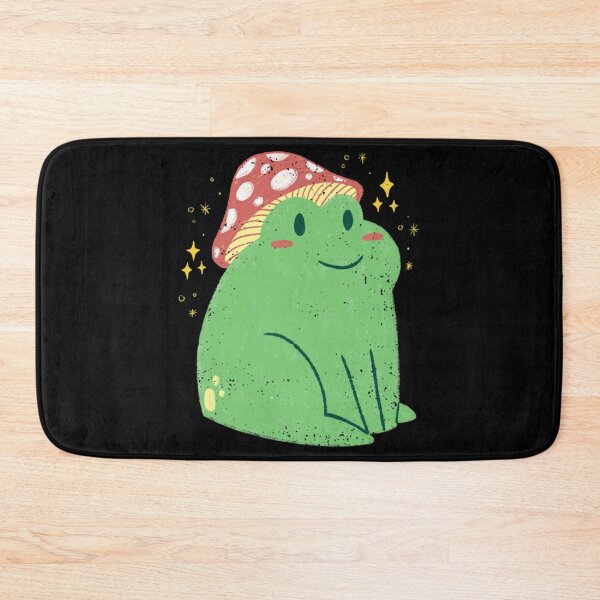 Item preview, Cute Green Frog with Mushroom Hat     designed and sold by GatheringPlace.