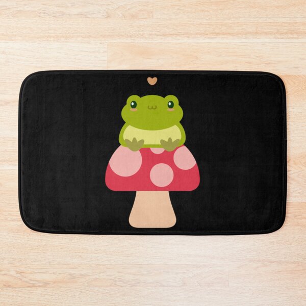 Item preview, Cute Kawaii Frog Sitting On A Mushroom   designed and sold by GatheringPlace.