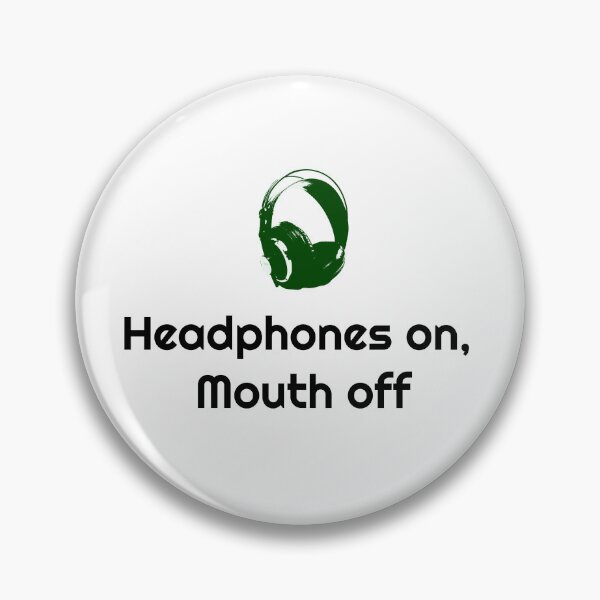 Item preview, Headphones on, Mouth off Ventage Eighties designed and sold by CosmicRevolt.
