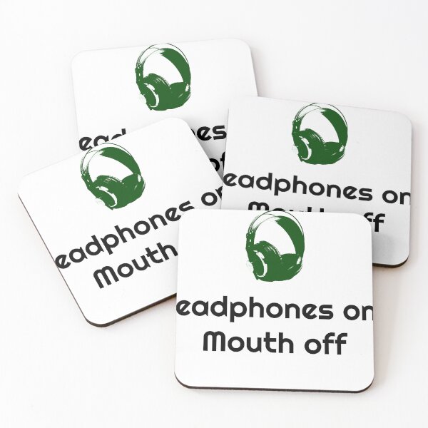 Item preview, Headphones on, Mouth off Ventage Eighties designed and sold by CosmicRevolt.