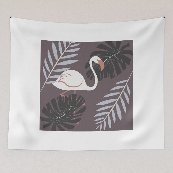 Item preview, White Flamingo, bird art, flamingo sticker designed and sold by pixelposture.