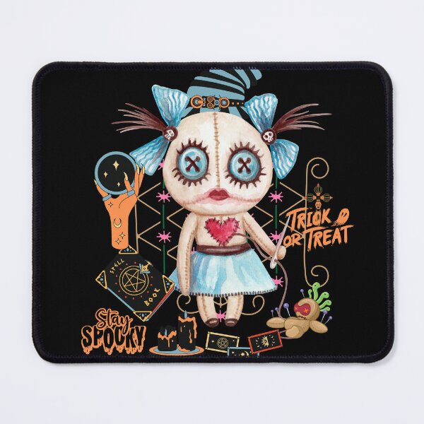 Item preview, Stay Spooky Voodoo Halloween Doll Illustrated Digital Design V1 designed and sold by mangaworldart.