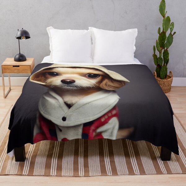 Item preview, cute dog dressed in human clothing designed and sold by PeanutArtCorner.