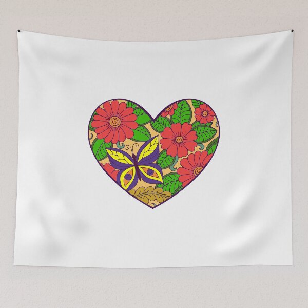 Item preview, Damaged Healing Heart Doodle Pattern designed and sold by PodiShawna.