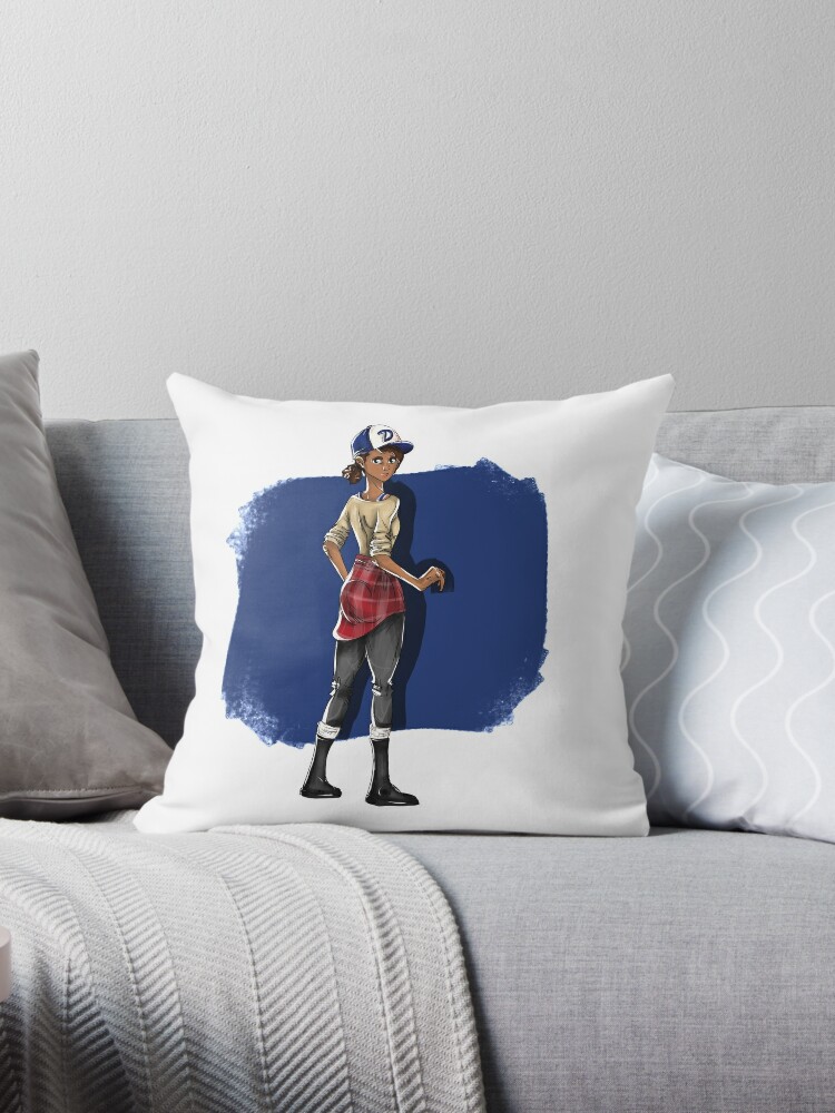 Clementine The Walking Dead Throw Pillow By Planetpeletier