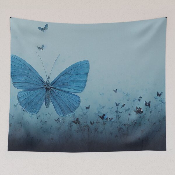 Item preview, Light Blue Butterfly Sticker designed and sold by RileyKyler.