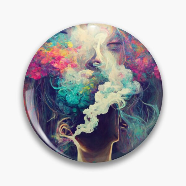 Item preview, Smokey head, psychedelic, dmt, portrait  designed and sold by DesignsBySaxton.