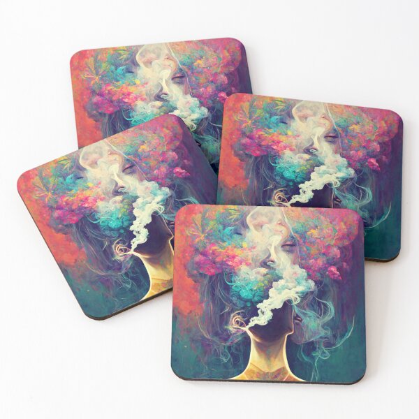 Item preview, Smokey head, psychedelic, dmt, portrait  designed and sold by DesignsBySaxton.