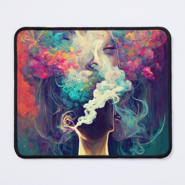 Item preview, Smokey head, psychedelic, dmt, portrait  designed and sold by DesignsBySaxton.