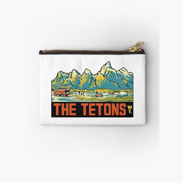 Item preview, The Tetons - Grand Teton National Park Vintage Travel Decal designed and sold by MeLikeyTees.
