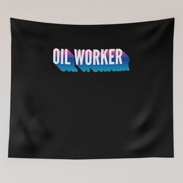 Item preview, Oil worker With Long Gradient Shadow designed and sold by SVPOD.