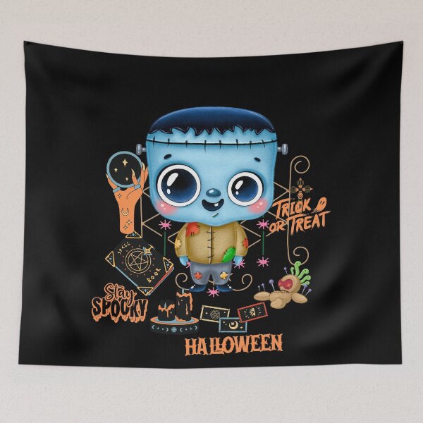Item preview, Stay Spooky Voodoo Halloween Doll Illustrated Digital Design V3 designed and sold by mangaworldart.