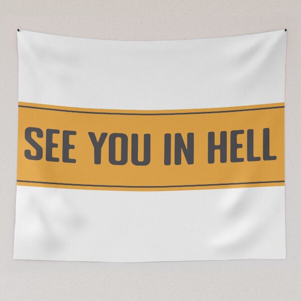 Item preview, See You in hell Cool Helmet or motorcycle vintage designed and sold by thesmokeydogs.