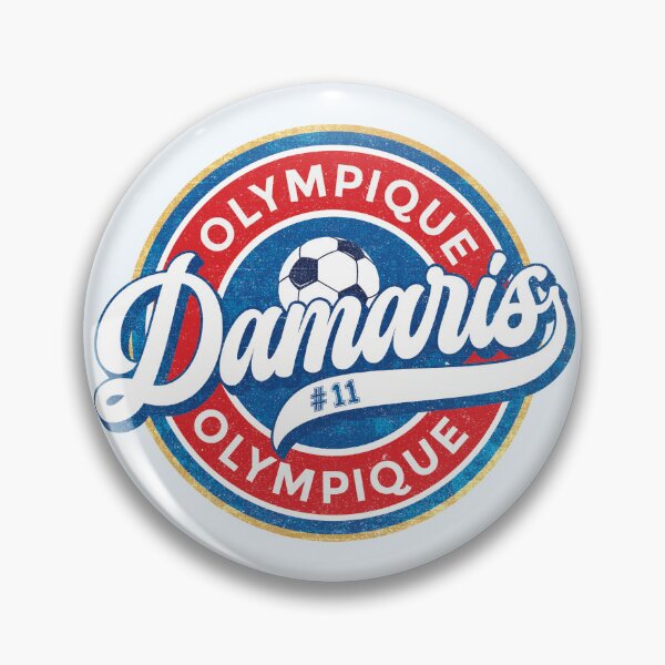 Artikelvorschau, Damaris Olympique Lyon Fußballabzeichen (rund) entworfen und verkauft von Numero14.