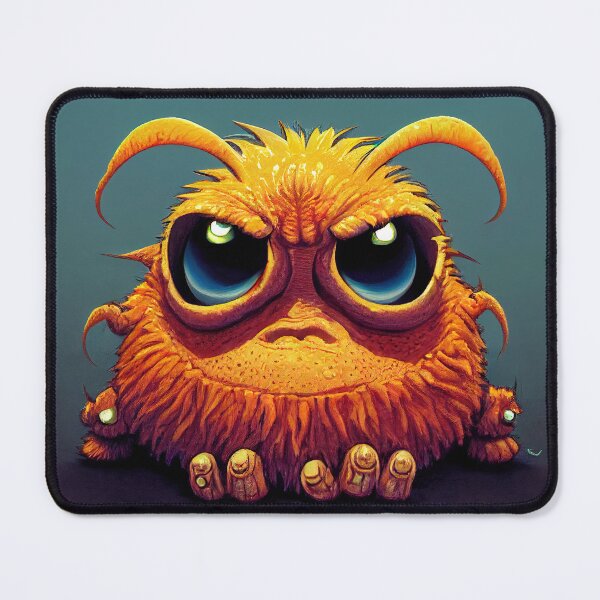 Item preview, Grumpy Orange Monster designed and sold by PeanutArtCorner.