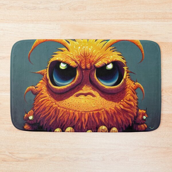 Item preview, Grumpy Orange Monster designed and sold by PeanutArtCorner.