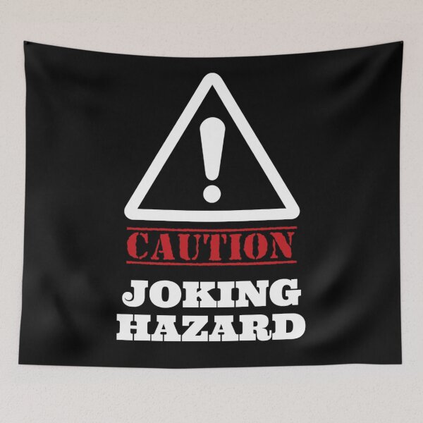 Item preview, Joking Hazard (white lettering) ORIGINAL BY CRUSHART1 ON REDBUBBLE designed and sold by CrushArt1.