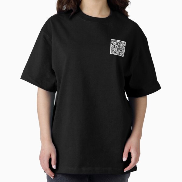 QR Code Made by Lisca Graphic Art Oversized T-Shirt