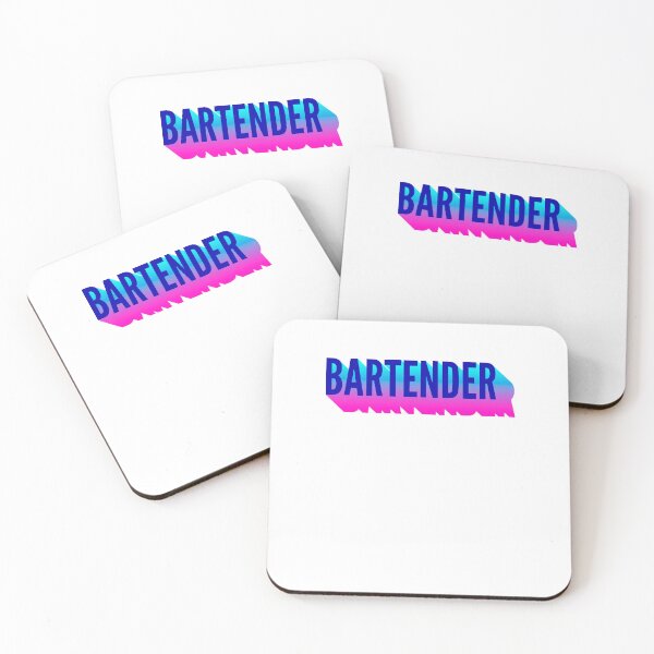 Item preview, Bartender With Long Gradient Shadow designed and sold by SVPOD.