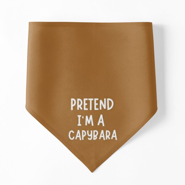 Pretend I&#39;m a Capybara| Lazy Halloween| Pretend Last Minute Capybara Costume Pet Bandana
