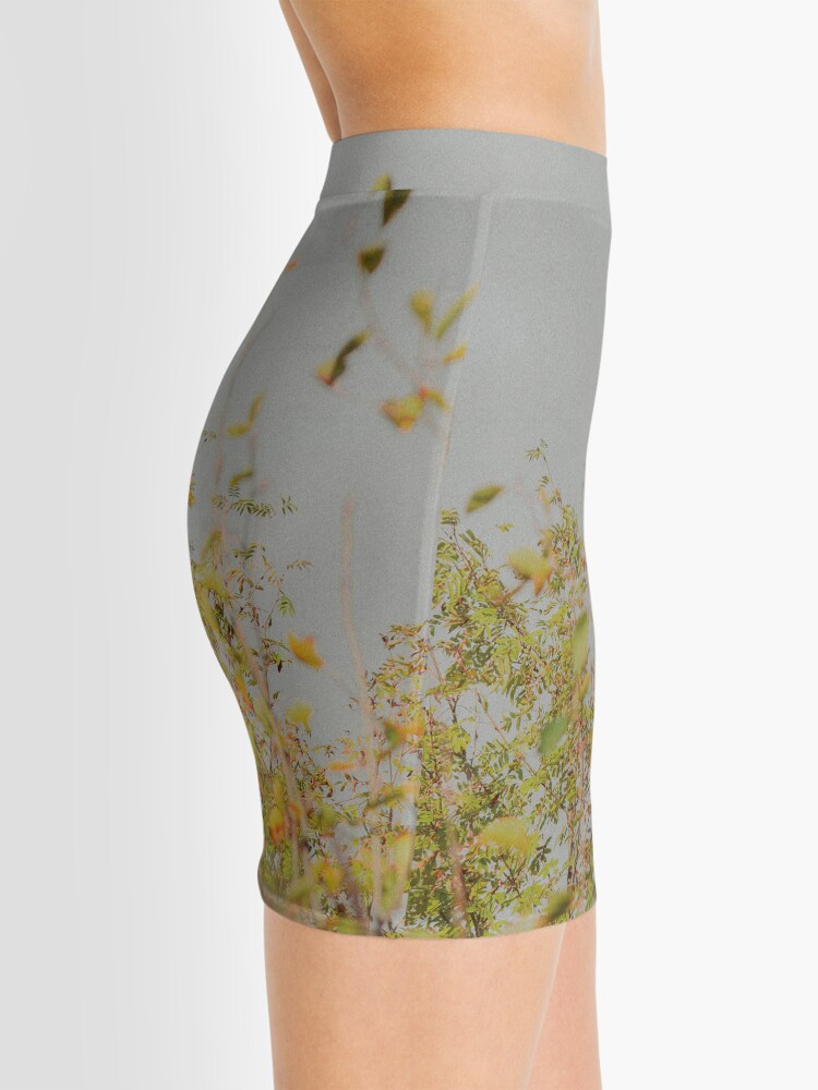 Alternate view of Woman in yellow bushes blurred Mini Skirt