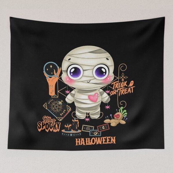 Item preview, Stay Spooky Voodoo Halloween Mummy Illustrated Digital Design V5 designed and sold by mangaworldart.