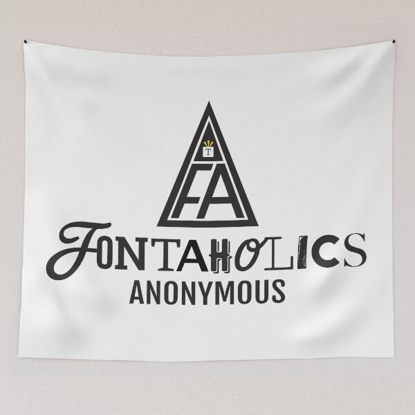 Item preview, Fontaholics Anonymous with logo designed and sold by knappidesign.