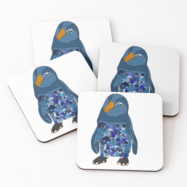 Item preview, Blue Clematis Penguin (Solid) designed and sold by Greenwings33.