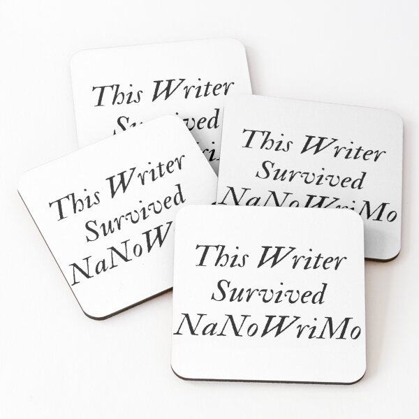 Item preview, This Writer Survived NaNoWriMo - Black Text designed and sold by TheKnightWriter.