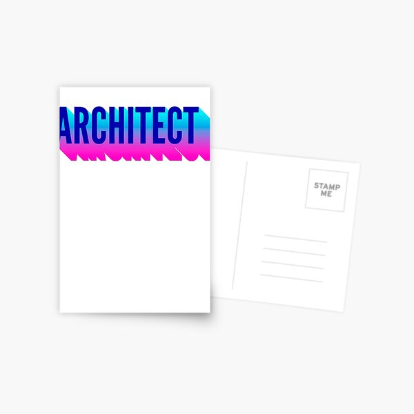 Item preview, Architect With Long Gradient Shadow designed and sold by SVPOD.