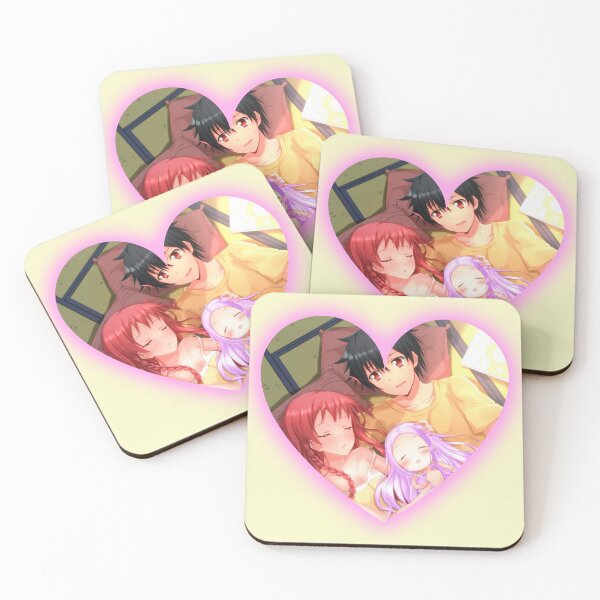 Item preview, The Devil is a Part Timer Anime Family - Heart Cut Frame With Glowing Border designed and sold by creativille.