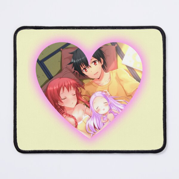 Item preview, The Devil is a Part Timer Anime Family - Heart Cut Frame With Glowing Border designed and sold by creativille.