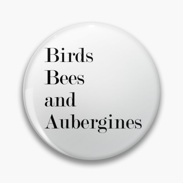 Item preview, Birds, Bees and Aubergines designed and sold by BobbleDesigns.