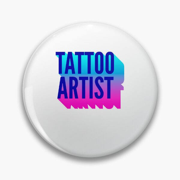 Item preview, Tattoo artist With Long Gradient Shadow designed and sold by SVPOD.