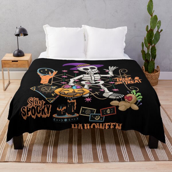Item preview, Spooky Voodoo Halloween Skeleton Illustrated Digital Design V6 designed and sold by mangaworldart.